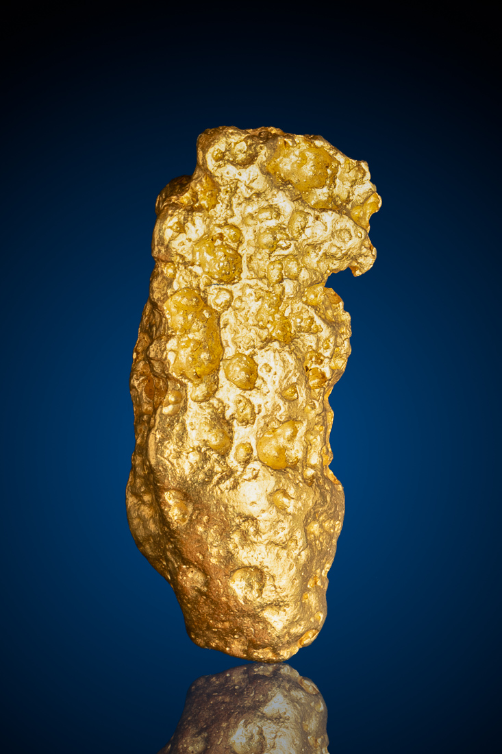 (image for) Elongated Chunky Natural Gold Nugget - Auburn, CA - 20.59 grams